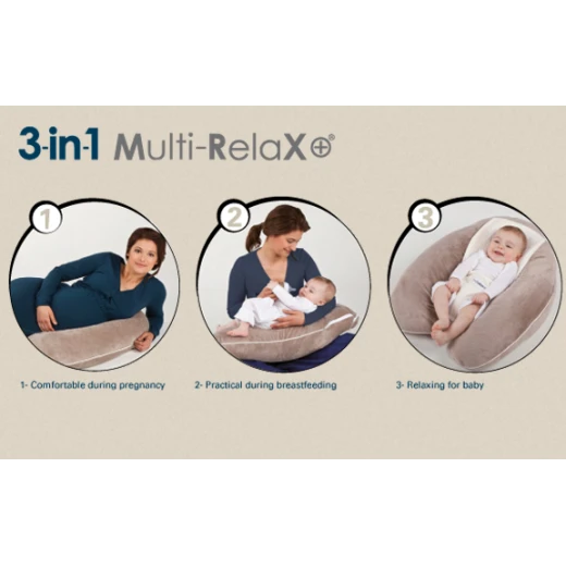 Candide Multirelax 3IN1 With Removable Cover Polycotton Strips Pink - كانديد - Image 3