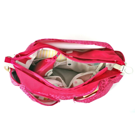 Okiedog Urban Mondo Messenger Diaper Bag - Pink - اوكي دوج - Image 2