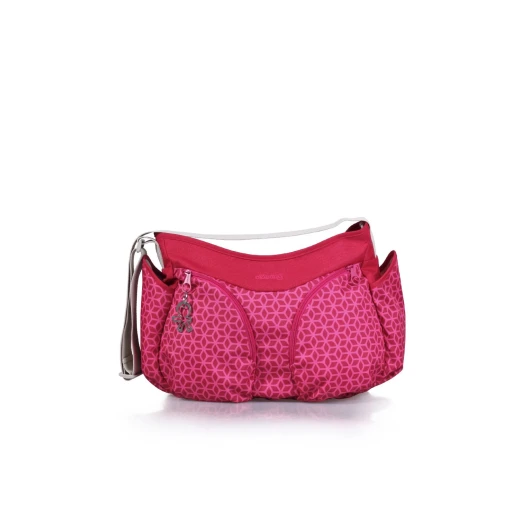Okiedog Urban Mondo Messenger Diaper Bag - Pink - اوكي دوج - Image 4