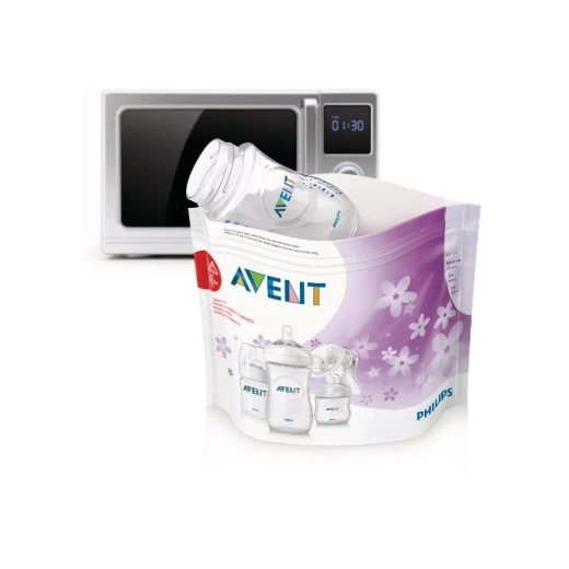 أكياس التعقيم بالبخار في الميكروويف من Philips Avent (عبوة من 5 أكياس) - فيليبس افينت - Image 2