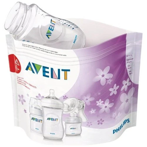 أكياس التعقيم بالبخار في الميكروويف من Philips Avent (عبوة من 5 أكياس)