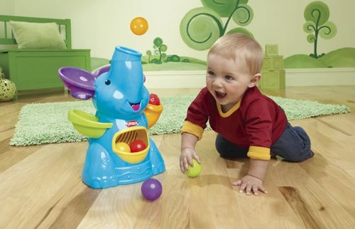 Playskool Poppin’ Park Elefun Busy Ball Popper – Blue - بلاي سكول - Image 4