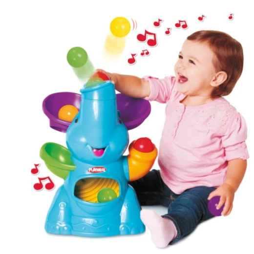 Playskool Poppin’ Park Elefun Busy Ball Popper – Blue - بلاي سكول - Image 3