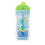 Dr. Brown's Hard-Spout Insulated Cup Blue Dino - 12+ Months - دكتور براونز