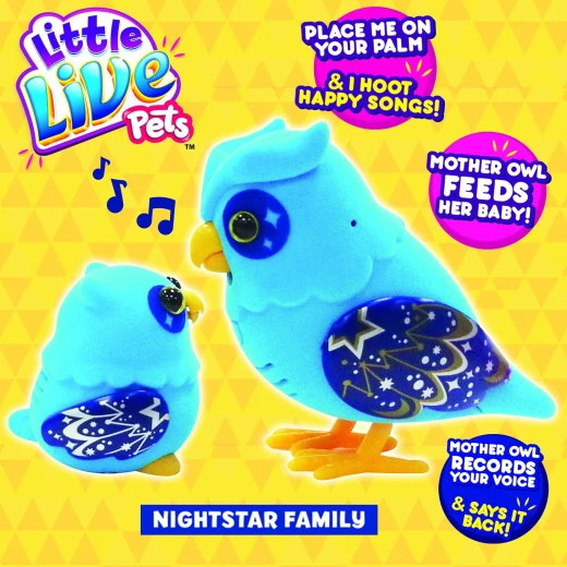 Little Live Pets S2 Tweet Talking Owl And Baby - أزرق - ليتل لايف بيتس - Image 4