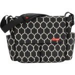 Skip Hop Dash Messenger Diaper Bag, Onyx Tile - سكيب هوب