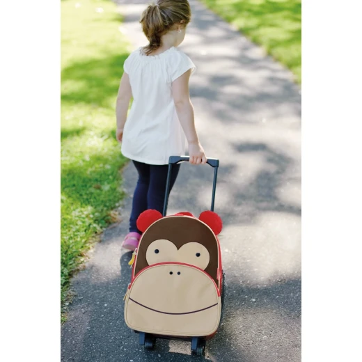 Skip Hop Zoo Little Kid Travel Rolling Luggage Backpack - Monkey - Skip Hop - Image 4