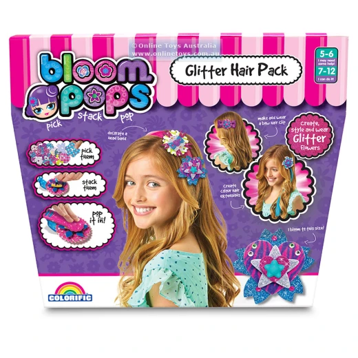 BLOOM POPS - GLITTER HAIR PACK BLOOM POPS - GLITTER HAIR PACK