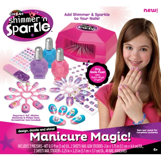 CRA-Z-ART SHIMMER 'N SPARKLE MANICURE MAGIC BOX ماجيك بوكس