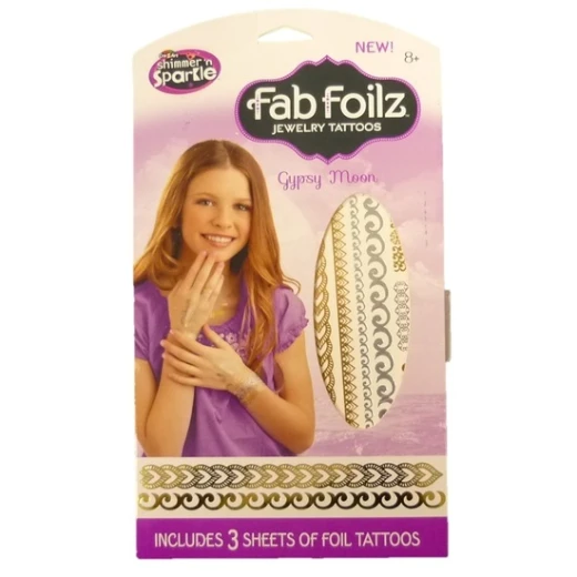 CRA-Z-ART SHIMMER N SPARKLE FAB FOILZ JEWELRY TATTOOS CRA-Z-ART SHIMMER N SPARKLE FAB FOILZ JEWELRY TATTOOS