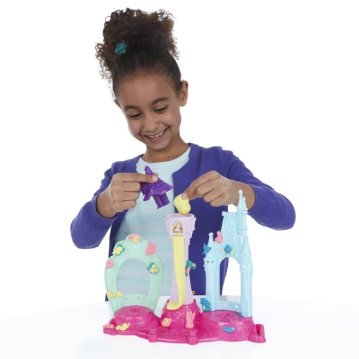 Play Doh Disney Princess Royal Palace Playset with Cinderella and Ariel - بلاي دوه - Image 2