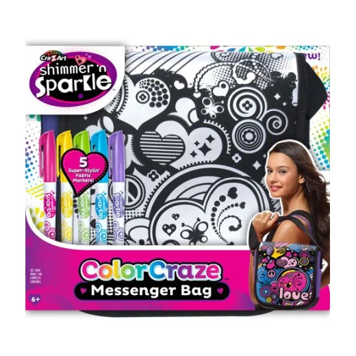 CRA-Z-ART SHIMMER 'N SPARKLE MESSENGER BAG