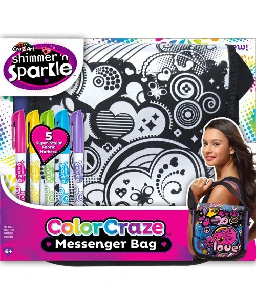 CRA-Z-ART SHIMMER 'N SPARKLE MESSENGER BAG - كري-زي-آرت