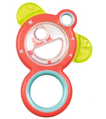 Bébé Confort Teething Ring Rattle (Red)