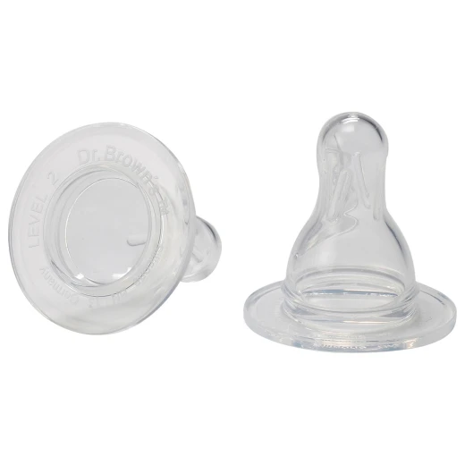 Dr. Brown's Natural Flow Level 2 Standard Nipple - دكتور براونز - Image 2