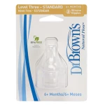 Dr. Brown's Natural Flow Level 3 Standard Nipple - دكتور براونز