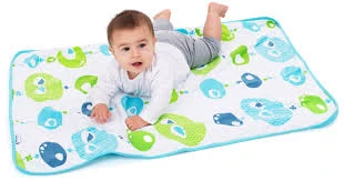 Doomoo Dream Baby Cotton Blanket (100 x 75 cm, Bird Turquoise) - دووموو - Image 2