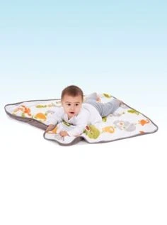 Doomoo Dream Baby Cotton Blanket (100 x 75 cm, Bird Kaki) - دووموو - Image 2
