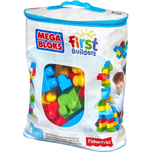 Mega Bloks-First Builders Big Building Bag, 60-Piece (Classic)