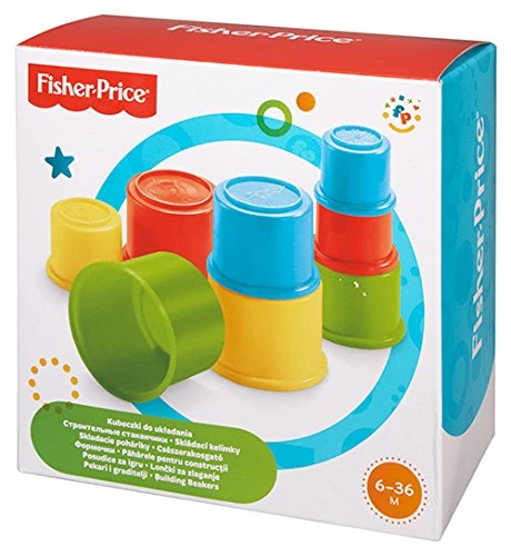 Fisher-Price 8 Building Beakers Stacking Blocks Cups Fisher-Price 8 Building Beakers Stacking Blocks Cups
