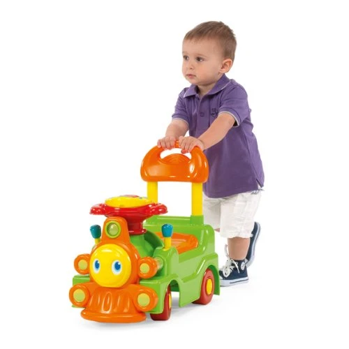 Chicco - Green and Orange New Loco Train Sit N Ride - تشيكو - Image 4