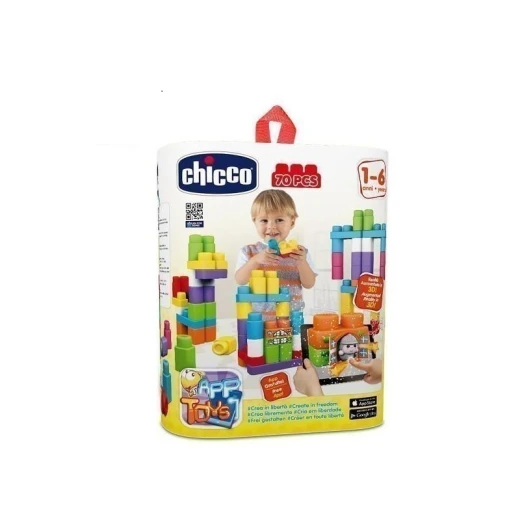 Chicco - Blocks Bag 70 Pieces Chicco - Blocks Bag 70 Pieces