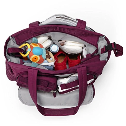 Skip Hop FORMA Pack & Go Diaper Tote, Berry - سكيب هوب - Image 3