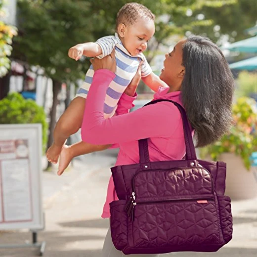 Skip Hop FORMA Pack & Go Diaper Tote, Berry - سكيب هوب - Image 2