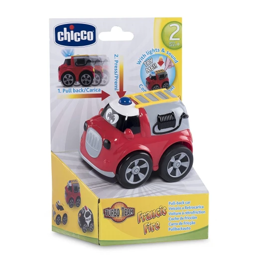 Chicco Toy Turbo Team Workers Fire Truck - تشيكو - Image 3