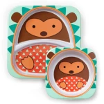 Skip Hop Zoo Melamine Plate and Bowl Set - Hedgehog - سكيب هوب