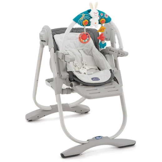 Chicco Polly Magic Graphite Highchair - تشيكو - Image 2