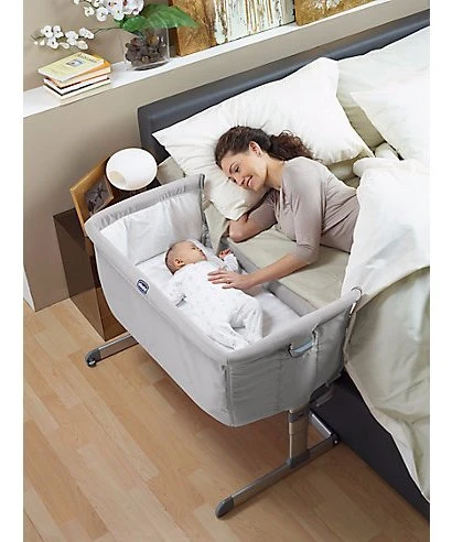 Chicco Next 2 Me Bedside Crib - Silver - تشيكو - Image 2