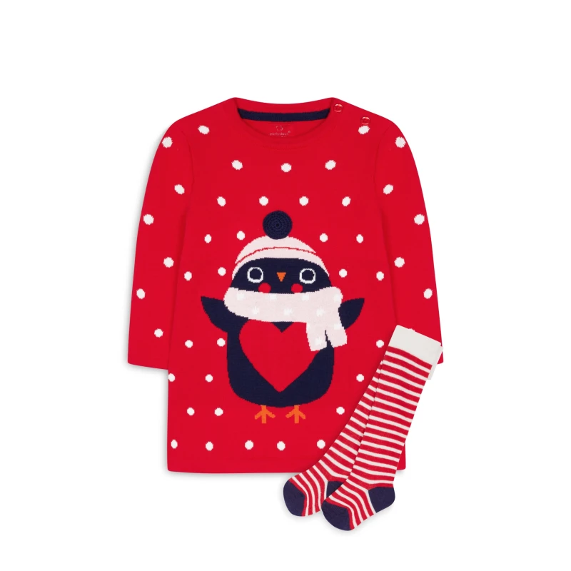 Primark Penguin Dress - 0+ Months - بريمارك