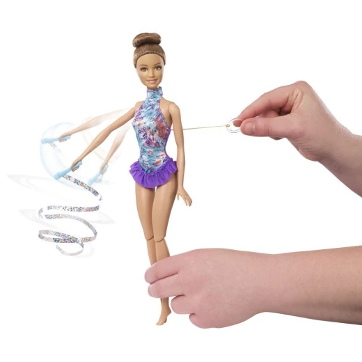 Barbie Gymnastics Doll, Brunette - ماتيل - Image 4