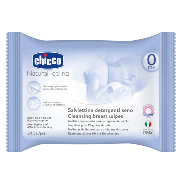 Chicco Cleansing Breast Wipes (20 PCS) - تشيكو