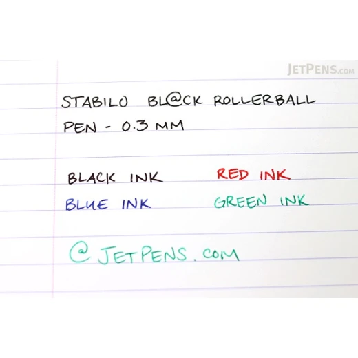 Stabilo BlAck Rollerball Pen - 0.3 mm - Red Ink - ستابيلو - Image 6