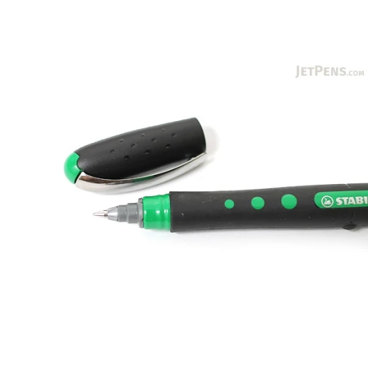 Stabilo BlAck Rollerball Pen - 0.3 mm - Green Ink - ستابيلو - Image 2