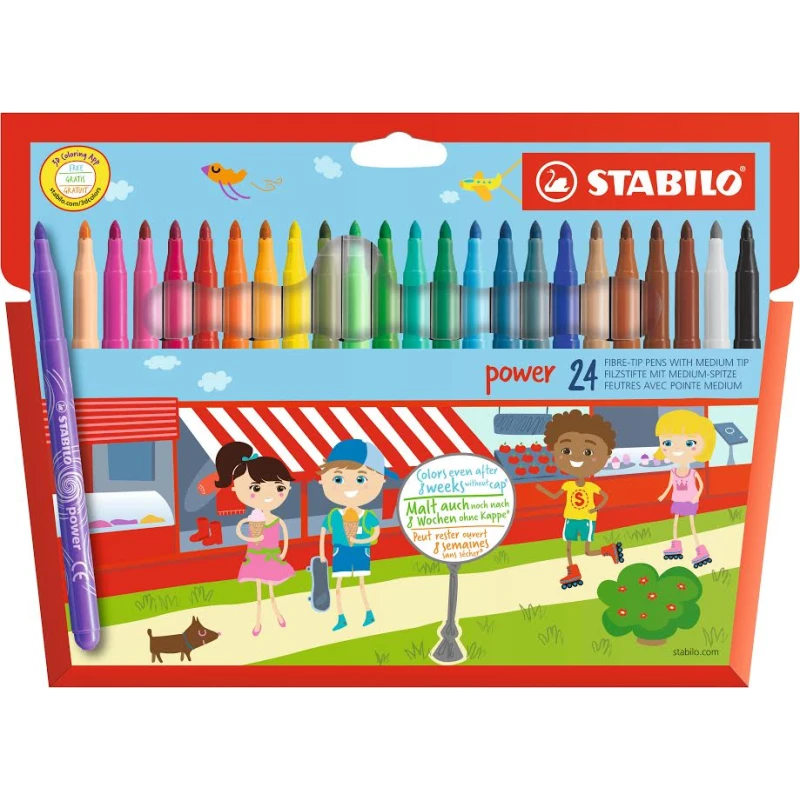 Stabilo Power 24 Fiber-Tip Pen - ستابيلو