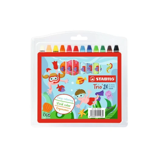 Stabilo Trio Oil Pastels 24