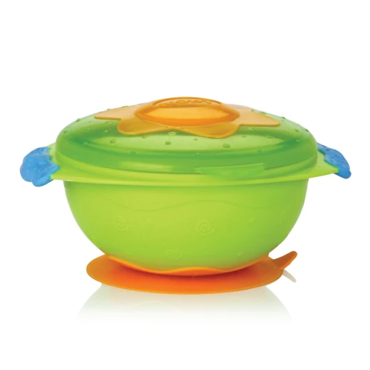 وعاء مع حلقة شفط من نوبي - اخضر وعاء مع حلقة شفط من نوبي - اخضر