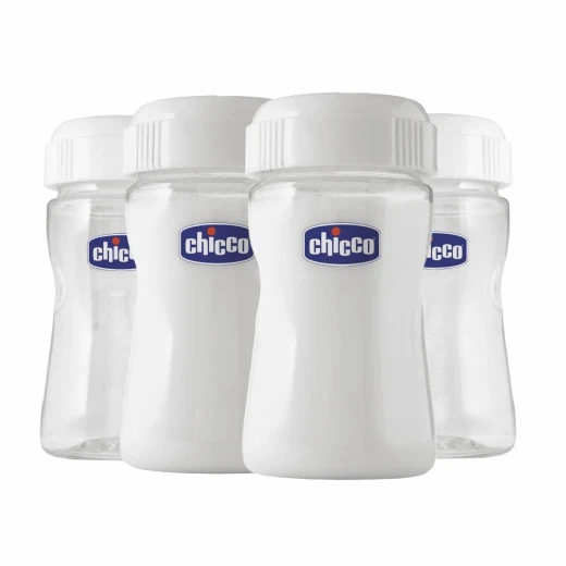 Chicco Breast Milk Containers (4 Pieces) Chicco Breast Milk Containers (4 Pieces)