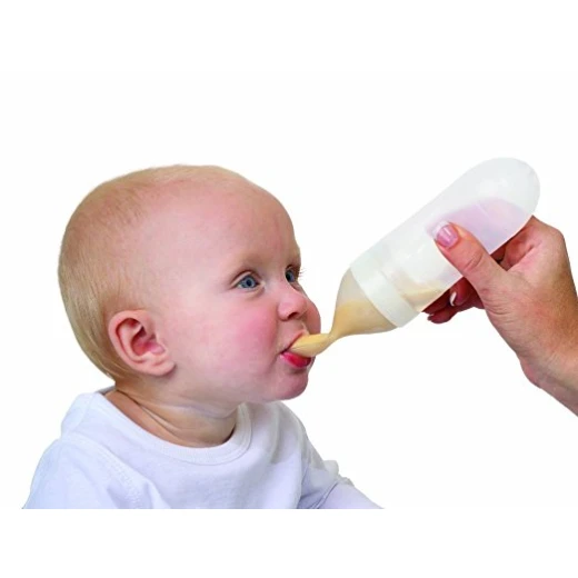 Nuby Squeeze Feeder With Slow and Fast Spoon 90ml - أصفر - نوبي - Image 3