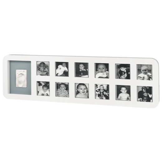 Baby Art My First Year Print Frame (White/Grey) Baby Art My First Year Print Frame (White/Grey)