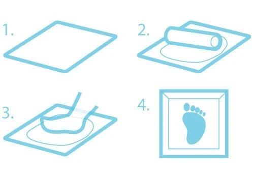 Baby Art First Year Print Frame Classic (White) - بيبي آرت - Image 2