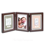 My Baby Art Double Print Frame - Brown And Beige - بيبي آرت