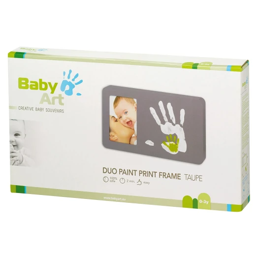 Baby Art  Duo Paint Print Frame (Taupe & Sun) - بيبي آرت - Image 2