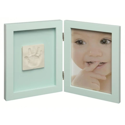 Baby Photo Frame With Baby Print Menthol Baby Photo Frame With Baby Print Menthol
