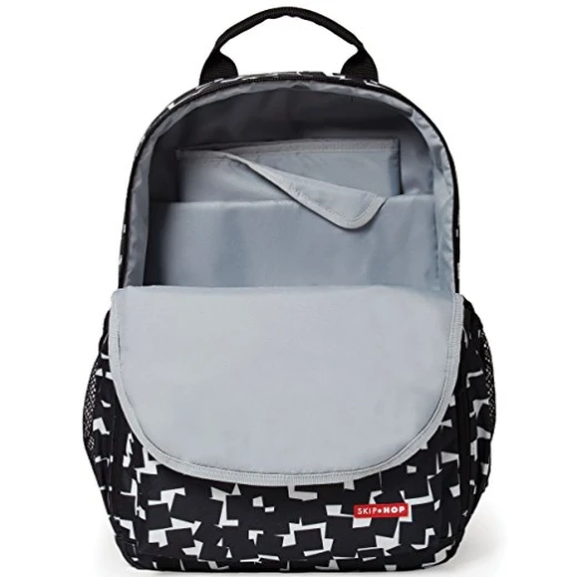 Skip Hop Duo Signature Diaper Backpack, Black/White - سكيب هوب - Image 5