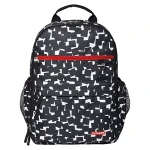 Skip Hop Duo Signature Diaper Backpack, Black/White - سكيب هوب