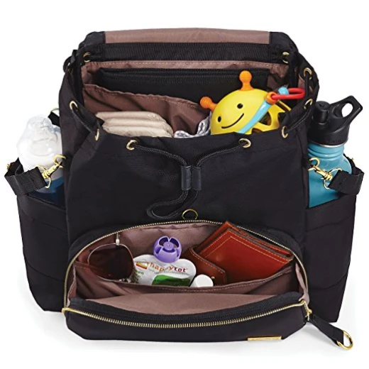 Skip Hop Chelsea Downtown Chic Diaper Backpack, Black - سكيب هوب - Image 2